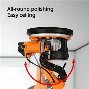 Lijadora de Pared Manual de Grado Industrial con Autolimpieza, 225 mm, 9 Pulgadas, Control de 6 Velocidades, Motor de 1390 W, Diseño sin Polvo, 110 V Eléctrica - Product Image 3