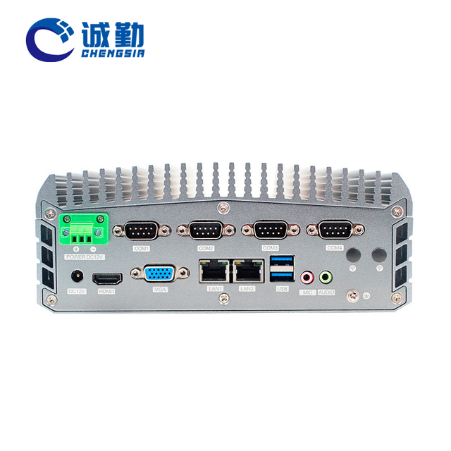 2 Lan 6Com X86 Embedded Fanless Industrial Mini PC with Intel N150 N100 N305 8th 10th 11th 12th Gen Core I3 I5 I7 Celeron J6412