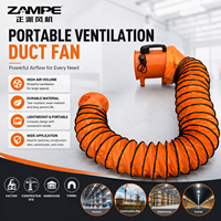 Extractor Portátil, Ventilador Axial de Alto Volumen, a Prueba de Explosiones, con Rodamiento Neumático de Bolas, 220V CA, OEM/ODM Personalizable, para Hoteles, 750W