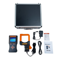 Pince de mesure de courant de terre pour transformateur 88x88mm, résolution 0.1mA, fréquence de la forme d'onde du courant de fuite AC, alarme couleur, écran LCD CT