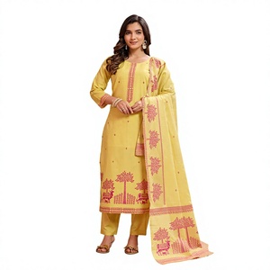 Straight <b>Kurti</b> Pant Dupatta Set brings you the best of both worlds Crafted for comfort and styled for versatility - Product Image 1