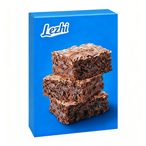 กล่องบรรจุภัณฑ์กระดาษผสมบราวนี่ฟัดจ์ฟัดจ์ฟัดจ์คลาสสิกเกรดอาหารแบบกำหนดเอง - Product Image 4