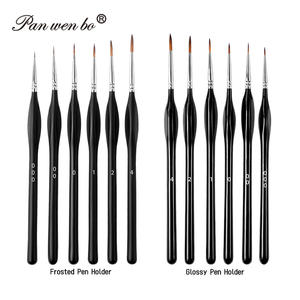 Panwenbo – Lot de 6 pinceaux professionnels pour aquarelle, <span class=keywords><strong>d</strong></span>étails fins, nail art et peinture miniature pour artistes - Product Image 1