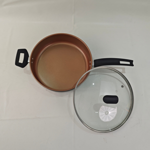 Sartén profunda grande de acero al carbono al por mayor de fábrica con tapa de vidrio <span class=keywords><strong>antiadherente</strong></span>, cocina <span class=keywords><strong>Jumbo</strong></span> para uso en restaurante doméstico, juegos de utensilios de cocina - Product Image 5