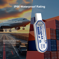 Registrador de Datos de Temperatura y Humedad USB Pre-Calibrado, Gran Memoria, 33000 Puntos, para Seguridad Alimentaria y Logística
