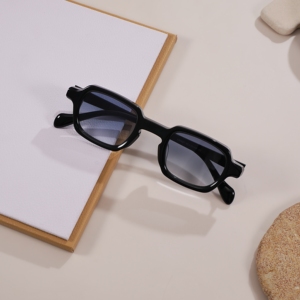 Gafas de Sol Rectangulares Gruesas de Acetato, Novedad 2026, para Hombre y Mujer, Lentes Multicolor, Logotipo Personalizado, Fabricante - Product Image 3