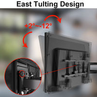 Support mural inclinable et pivotant pour téléviseur Charmount Large Led, avec fixation sur support réglable