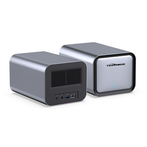 TRANSBLUE 2 bahías RAID Aluminio 3,5 "SATA HDD / SSD <span class=keywords><strong>Carcasa</strong></span> 3,5 HDD <span class=keywords><strong>Carcasa</strong></span> <span class=keywords><strong>externa</strong></span> para computadora - Product Image 6