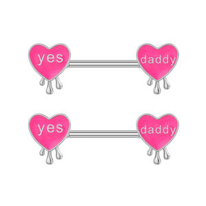 Anneaux de tétons créatifs Gaby, grands et tendance, en acier inoxydable 316L plaqué or, style <span class=keywords><strong>piercing</strong></span> de corps pour femmes - Product Image 4