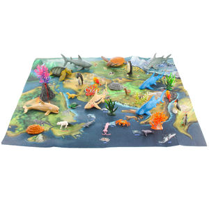 थोक महासागर के जानवरों के आंकड़े सीखने वाले खिलौने समुद्री जानवरों की मूर्तियों को सीखने के लिए मानचित्र के साथ सेट किया गया - Product Image 4