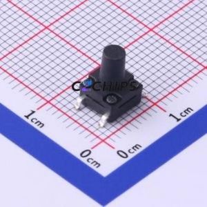 TS-1010GS-BR09026 Tactile Switch SMD-4P,6.2x6.2mm Switch Single Pole Single Throw Round Button 2.6N Vertical Mount - Product Image 1