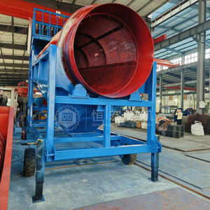 Alluviale Gold waschanlage mit hoher Rückgewinnung 250 t/h Kapazität Sand trommel sieb Trommel sieb mit Motor als Kern komponente - Product Image 1