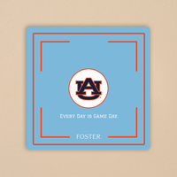 Tuiles de Mahjong Auburn FOSTER University Auburn Tiger Fan, 160 pièces, en acrylique double couche, gravées et peintes à la main