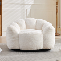Kompressions-Sofa für Erwachsene, Sitzsack-Sofa mit Zugring, leicht zu bewegen, geeignet für verschiedene Umgebungen, weiß