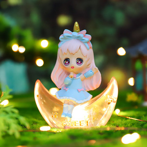Nouvelles décorations lumineuses créatives Rising Sea, figurines de <span class=keywords><strong>lune</strong></span> tendance, poupées portables, cadeaux de décoration de bureau - Product Image 4