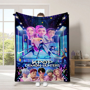 Manta de Franela de Felpa con Diseño de Anime Coreano, Manta de Dibujos Animados Kawaii para Niños y Bebés, Ropa de Cama Suave para Sofá - Product Image 5