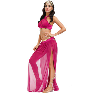 Costume de danse du ventre Sexy Style indien <span class=keywords><strong>Sari</strong></span> <span class=keywords><strong>Bollywood</strong></span> - Product Image 3