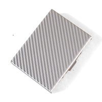 Portefeuille en métal à 10 compartiments, boîte à cartes de crédit, porte-cartes fantaisie, étui pour cartes de visite DIY, en acier inoxydable, anti-RFID