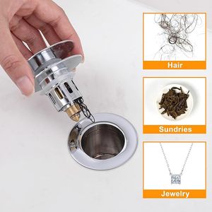 Robinet de lavabo de salle de bain <span class=keywords><strong>d</strong></span>'hôtel moderne en laiton avec <span class=keywords><strong>bouchon</strong></span> de vidange escamotable et fonction de <span class=keywords><strong>d</strong></span>écharge <span class=keywords><strong>d</strong></span>'eau, finition chromée polie - Product Image 5