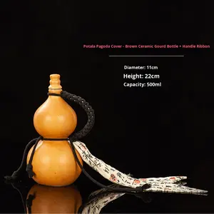 Bouteille à vin en céramique de style pagode, très vendue <span class=keywords><strong>sur</strong></span> <span class=keywords><strong>Internet</strong></span>, 0,5 kg, portable, théière, en provenance de Chine - Product Image 6