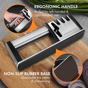 เครื่องลับมีด 4 in 1 สำหรับเชฟมืออาชีพ อุปกรณ์เสริมสำหรับมีดทำครัว เครื่องมือลับคมใบมีดและกรรไกร - Product Image 4