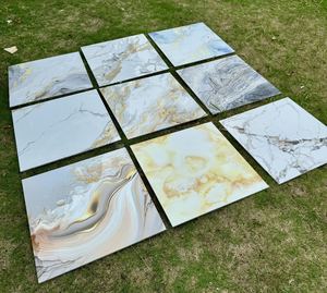 Carreaux de sol en porcelaine légère, céramique 600x600mm, marbre blanc HS633GN - Product Image 5