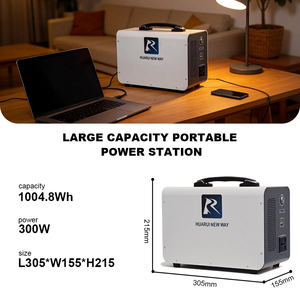 เครื่องกำเนิดไฟฟ้าพลังงานแสงอาทิตย์แบบพกพาขนาดเล็ก 300W LiFePO4 MPPT คลื่นไซน์บริสุทธิ์ สำหรับกรณีฉุกเฉิน เหมาะสำหรับการตั้งแคมป์ - Product Image 2