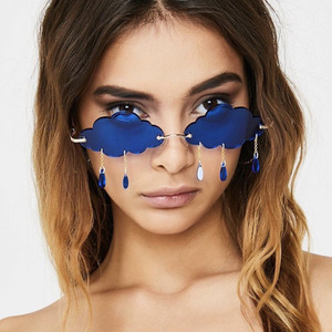 Lunettes de soleil unisexes Partagas Fashion Funny Dancing <span class=keywords><strong>Halloween</strong></span> Party Cloud, forme irrégulière, UV400, pour femmes et hommes - Product Image 2