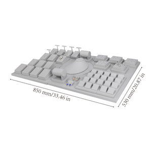 Espositore per Gioielli di Lusso Personalizzato, Set di Supporti in MDF e PU Opaco Laccato Ecologico per Negozi - Product Image 6