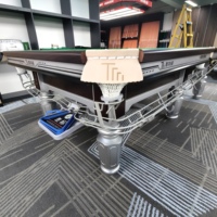 Mesa de Billar China de 8 Bolas STELLARWAY de 7, 8 y 9 pies con Reposabrazos de Madera Maciza, Producto de Drenaje de Alta Calidad, Tablero Ignífugo