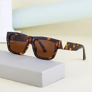 2024 New Fashion Fancy Trending Square Thick Temple UV400 Shades Sun Glasses Sunglasses for Women Men