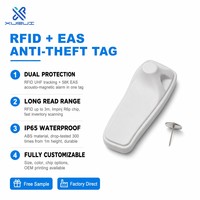 Etiqueta Antirrobo UHF RFID EAS Impinj R6p, Etiqueta de Seguridad para Comercios Minoristas, Etiqueta RFID Acústica Magnética de 960 MHz, Plástico ABS, 58K