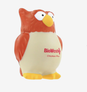 Juguetes Antiestrés Personalizados con Forma de Búho, Marca Marketing Wise Bird, 2.75x3.25 Pulgadas, Logotipo Impreso, Regalo al por Mayor - Product Image 2