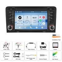 Radio de Coche Android Podofo de 7 Pulgadas, 4+64 GB, 2 DIN, para Audi A3 8P S3 RS3, Carplay Inalámbrico/Android Auto, GPS/Wifi, USB + Tipo-C, Estéreo para Coche ODM