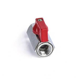 Van Bi Mini Bằng Đồng Rèn Van Bi Ren Cái 1/2 Inch Mạ Crôm Tay Cầm Bướm Bằng Nhôm - Product Image 2