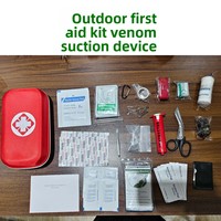 Extracteur de venin EVA SL-168, Désintoxicateur d'urgence par aspiration pour l'extérieur, Kit de premiers secours, Désinfection infrarouge lointain pour piqûres de serpents et d'abeilles en milieu sauvage