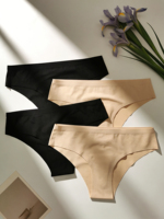 Culottes de bikini anti-camel toe sans couture en nylon pour femme, idéales pour l'entraînement et le quotidien