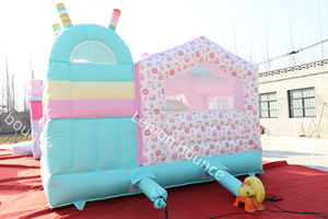 Vente directe usine : Château <span class=keywords><strong>gonflable</strong></span> commercial à thème bonbons avec toboggan, idéal pour la location et les événements professionnels - Product Image 5