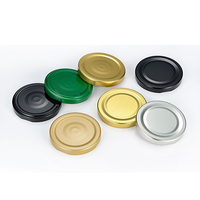 Bouchons et fermetures en fer blanc à visser pour bocaux avec bouton de sécurité anti-déversement personnalisable 30mm-82mm