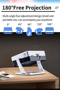 Derniers modèles XH500 1080P Smart Mini Portable Smart Android Montage au <span class=keywords><strong>plafond</strong></span> Auto Focus Vidéo Petits projecteurs scellés - Product Image 6