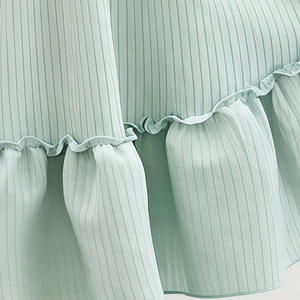 Vestido Casual de Verano para Niña Pequeña, Tejido a Crochet, Corte en A, Estampado de Leopardo, Estilo Princesa, Cuello Redondo - Product Image 4