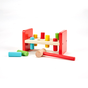 Bambini educativi bambini martellanti gioco da banco martello in legno giocattolo per i più piccoli - Product Image 2