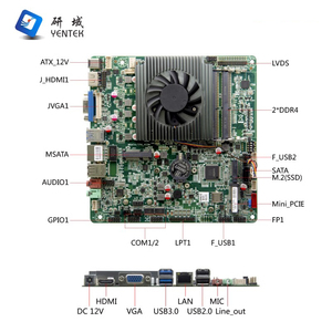 Nouvelle carte mère industrielle Mini-ITX X86 5205U, double canal DDR4, SSD, sorties HD/VGA/LVDS, 8 ports USB, LAN, 2 ports COM - Product Image 3