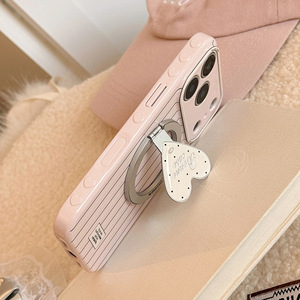 Custodia Protettiva Antiurto in TPU con Supporto Magnetico a Cuore a Righe <span class=keywords><strong>Rosa</strong></span> per <span class=keywords><strong>iPhone</strong></span> 17/16/15/<span class=keywords><strong>14</strong></span>/13/12 Pro Max Plus Air - Product Image 5