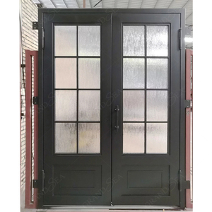 Porte en fer forgé pour villa/seigneurie, double porte en fer forgé, formes variées, porte en fer forgé économique - Product Image 2