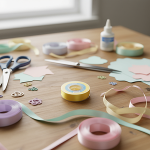 Nastro in raso Ilan 1,5 cm 25y giallo per artigianato e decorazioni - Product Image 3