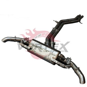 Escape Catback Valvetronic de Acero Inoxidable Pulido VORTEX 304 para Audi Q8 3.0T 2019-2024, Alto Flujo, Instalación Directa - Product Image 2