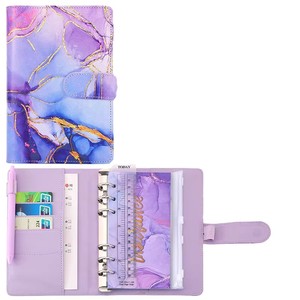 Quaderno A6 con Copertina in Similpelle Effetto Marmo, Rilegatura a Fogli Mobili, <span class=keywords><strong>Libro</strong></span> Contabile, <span class=keywords><strong>Libro</strong></span> per Deposito Contanti, Personalizzabile, Regalo - Product Image 6