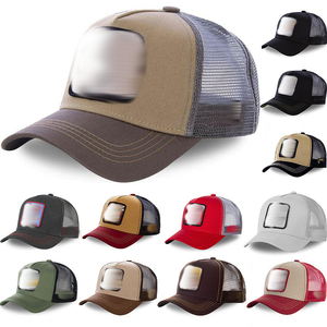 Cappello da Baseball Regolabile Sportivo con Stampa Animale Cartoon, 5 Pannelli, in Cotone e Rete, con Patch Quadrata Ricamata, per Uomo e Donna - Product Image 1