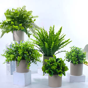 Bonsái artificial, pequeña planta en maceta, plástico Natural, tacto Real, decoración interior y exterior de larga duración, Acción de Gracias, Año Nuevo - Product Image 1